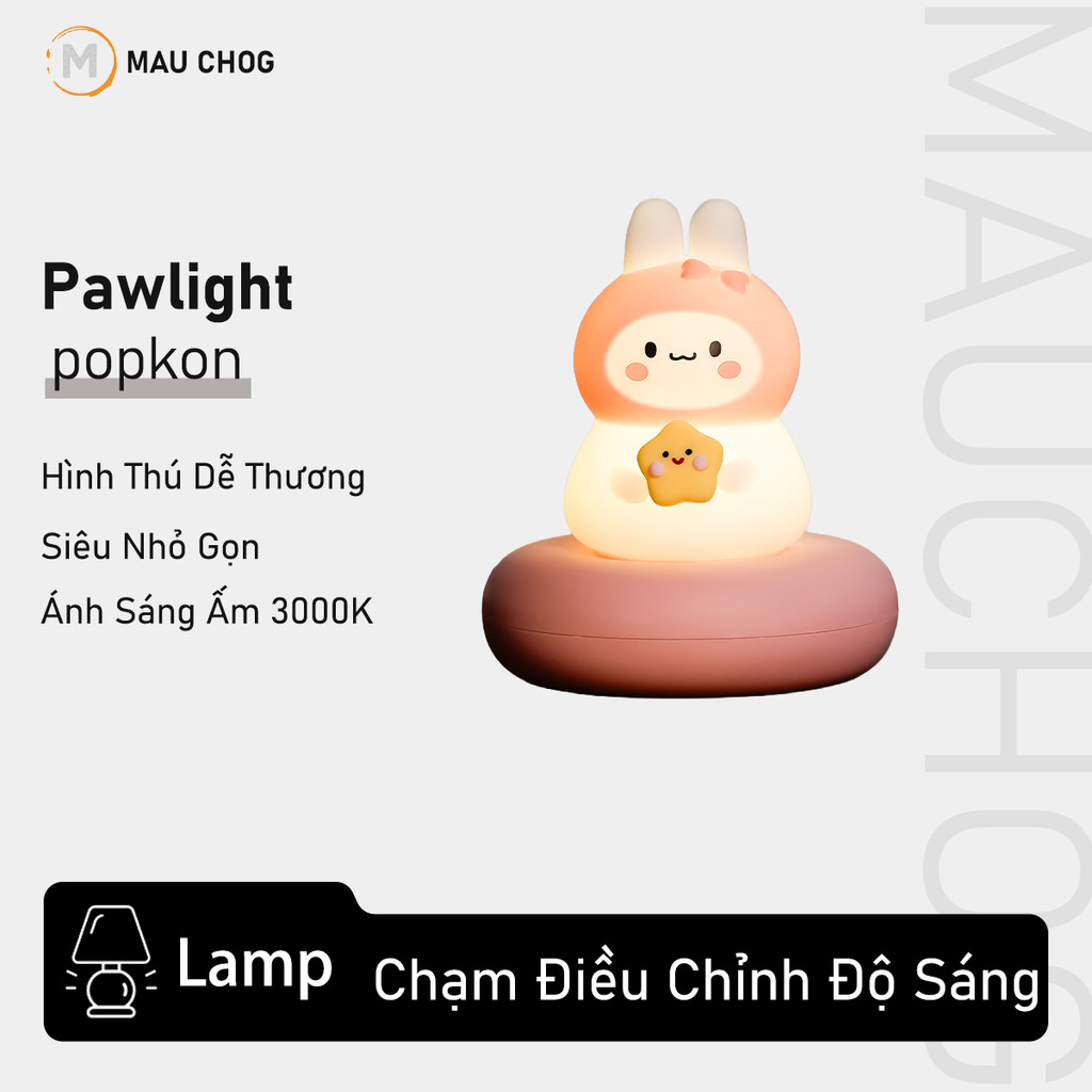 Đèn Ngủ Cảm Ứng Hình Thú Mèo Thỏ Gấu Dễ Thương Trang Trí Phòng Ngủ Bàn Làm Việc Quà Tặng Sinh Nhật