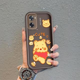 Ốp Lưng Cho OPPO A57 4G A77 4G A77S 4G Phim Hoạt Hình Silicon Màu Kẹo Mềm Ốp lưng TPU Winnie the Pooh Mắt Thiên Thần Chống Sốc Ốp Lưng