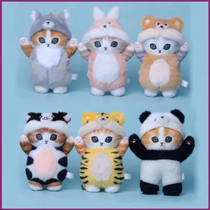 YT4 16cm Mướp Mèo Sang Trọng Búp Bê Quà Tặng Cho Bé Gái Túi Mặt Dây Chuyền Cosplay Gấu Trúc Bò Thỏ Đồ Chơi Nhồi Bông Cho Trẻ Em