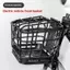 < WHPHous-t > 1 Bộ Giỏ Trước Xe Đạp Chống Đùn Dung Tích Lớn Bla PC Giỏ Xe Đạp Có Thể Tháo Rời Có Nắp Cho Xe Đạp Điện Đẹp
