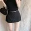 Váy lưng cao mùa xuân Thiết kế phong cách mong muốn tinh khiết Chấm bi Yếu tố dáng ôm hơn Mặc quần short thể thao đi lại
