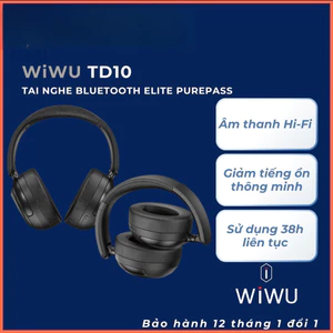 Tai Nghe Chụp Tai WiWU Elite Wi-TD-10 - Chống Ồn Chủ Động ANC, Âm Thanh Vòm 360°, Bluetooth 5.3, Pin Lên Đến 38 Giờ