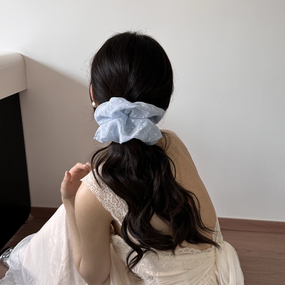 Hululu / Gypsophila Nóng Kim Cương Scrunchy Dây Buộc Tóc Cao Cấp Sang Trọng Tất Cả Trận Đấu Đuôi Ngựa Dây Buộc Tóc Phụ Kiện Tóc Dây Cao Su