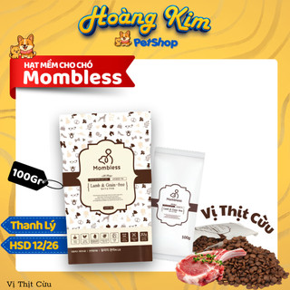 Hạt Mềm Cho Chó Mombless Vị Thịt Cừu (100g) - Hỗ Trợ Giảm Dị Ứng, Viêm Da & Chảy Nước Mắt (Hàn Quốc)