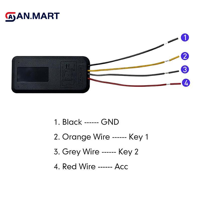 AN.MART Điều Khiển Từ Xa Không Dây Đa Năng Cho Android, Gắn Vô Lăng Ô Tô, Nút Công Tắc Đa Năng VN