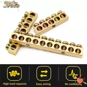 Đầu nối dây đa năng NOTE1, có lỗ vít, thanh đồng, thiết bị đầu cuối, hộp nối đất đồng thau