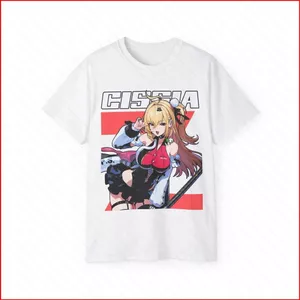 GC1 Zenless Zone Zero thoải mái áo thun mềm mại người hâm mộ quà tặng Cissia ZZZ Waifu Ultra Cotton Tee GC1