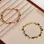 PNPIA- Bộ trang sức pha lê Cubic Zirconia hình chiếc lá Thiết kế đầy màu sắc cho cô dâu Đám cưới phù dâu Trang phục lễ kỷ niệm thanh lịch