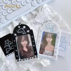 PNPIA- Kawaii Hình Trái Tim Kpop Photocard Chủ Móc Khóa PVC Thẻ Ảnh Album Cho Người Hâm Mộ Thần Tượng Lễ Hội Quà Tặng