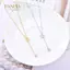 PNPIA- Zircon Ngôi Sao Hợp Kim Nelace Rỗng Thanh Lịch Xương Đòn Dây Chuyền Tính Khí Đơn Giản sel Nelace Màu Bạc Trang Sức Cho Nữ Quà Tặng