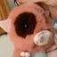 GUSTAVA Pig Thú Nhồi Bông Móc Khóa Sang Trọng, Họa Tiết Lợn Hỗ Trợ Cảm Xúc Đồ Chơi Sang Trọng, Mềm Mại Dễ Thương Thú Nhồi Bông Sang Trọng Móc Khóa