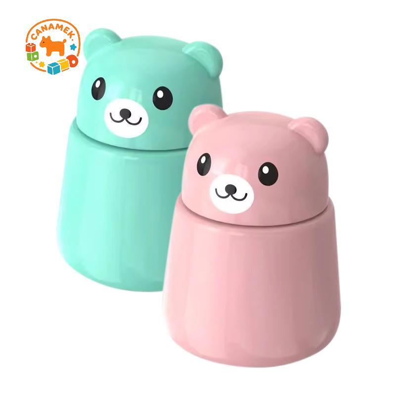 CANAMEK Gấu Nhỏ Sáng Tạo Máy Xay Thuốc Xay Viên Thuốc Và Viên, Dễ Dàng Nghiền Thuốc Tiện Lợi Để Mang CSF