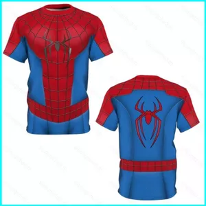 SY3 Người Nhện Thương Hiệu Ngày Mới Quạt Mềm Quà Tặng Áo Thun Peter Parker 2026 Cosplay Vải Tay Ngắn YS3