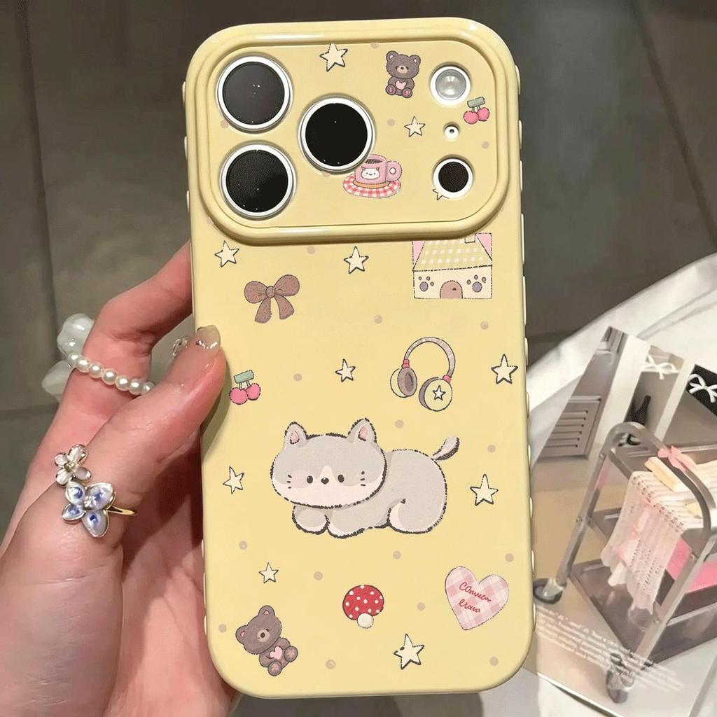 Ốp lưng iPhone 14 Pro họa tiết hồng nâu dịu mắt cao cấp chống trầy lâu dài iPhone17 16 15 1312