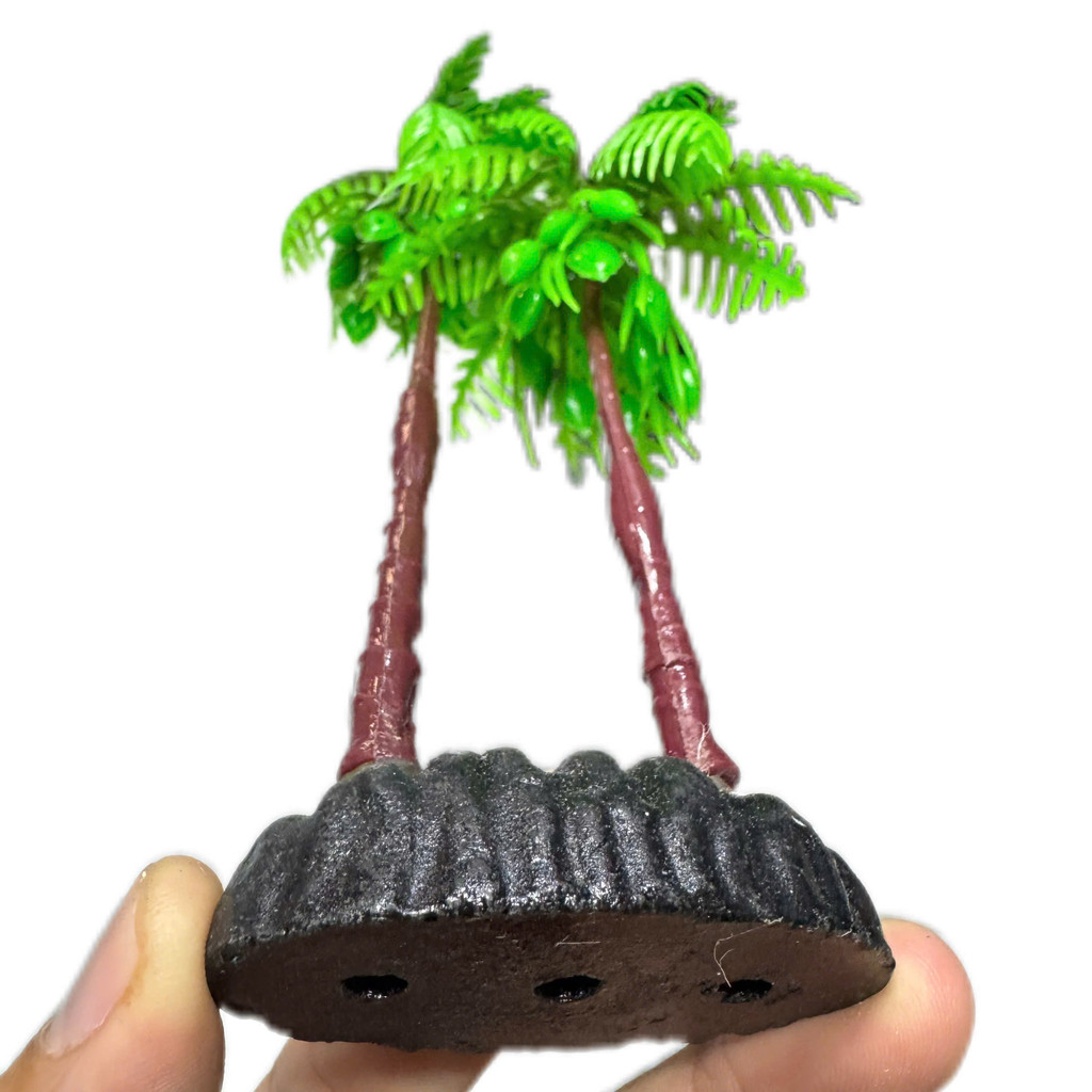 Bụi Dừa Nhân Tạo Trang Trí Bể Cá, Tiểu Cảnh (Cao 16cm)