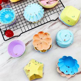 ELBBKG Khuôn Silicon Cupcake Có Thể Tái Sử Dụng Khuôn Bánh Muffin Nonsti Chịu Nhiệt Khuôn Nướng DIY Nhà Bếp Bánh Ngọt Dụng Cụ Mới