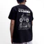 200GSM Monkey125 Retro Knight Xe Máy Phong Cách 100% Cotton Cao Cấp In Hình Cổ Tròn Áo Thun Tay Ngắn Đường Phố Mỹ Hợp Thời Trang Nam