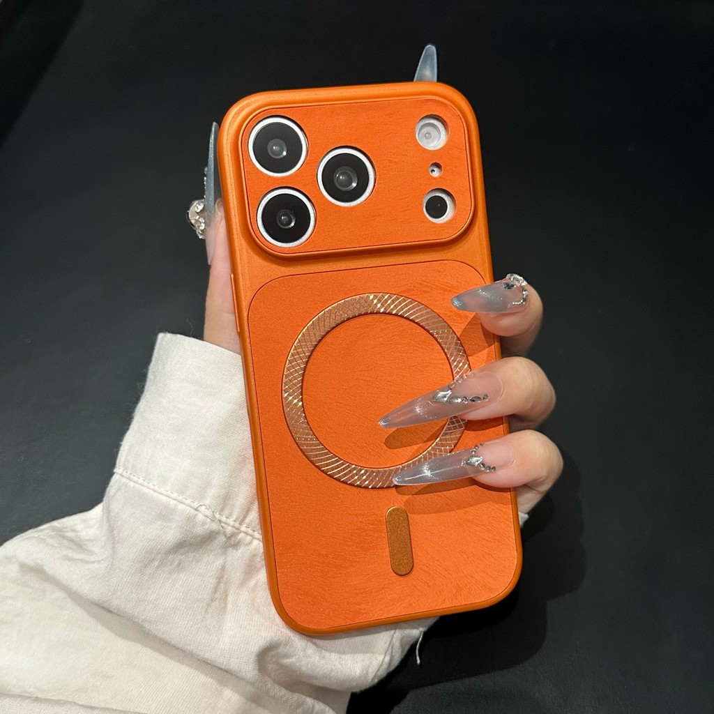 Ốp điện thoại vải voan hút từ tính cho IPhone 17 Pro Max 17 16 15 14 13 Vỏ bảo vệ chống sốc