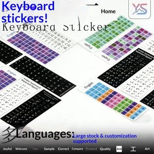 Miếng Dán Sticker Bàn Phím Đa Ngôn Ngữ Phiên Bản Màu Sắc Nhám Mờ Chống Nước | KTAP - World of decals