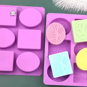 Maybest 6 Khoang Vuông Hình Bầu Dục Lá Handmade Xà Phòng Khuôn Chịu Nhiệt Độ Cao DIY Hương Liệu Khuôn Bánh Khuôn {VN}