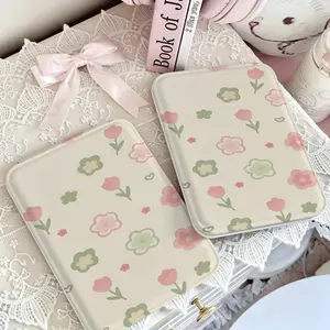 Hoa cúc trắng be Tiện lợi cho làm đẹp & du lịch Gương gấp đa năng, gọn nhẹ