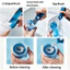Cọ Đa Dụng 3 Đầu Làm Sạch Cốc & Bình - Xoay 360°, Dễ Treo, Màu Xám/Xanh, Tiện Dụng Cho Gia Đình​