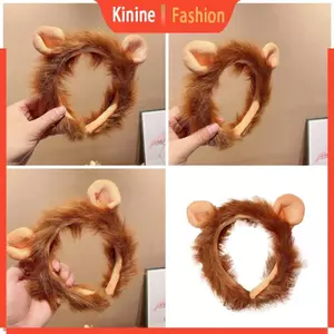 KIN Ngộ nghĩnh 3D Tai Sư Tử Sang Trọng Băng Đô Hoạt Hình Dễ Thương Hairhoop Nữ Trang Phục Băng Đô Quấn Tóc
