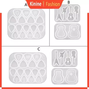 KIN Hình Không Đều Nhựa Đúc Khuôn Silicon Mặt Dây Chuyền Khuôn Thủ Công DIY Cho Đàn Guitar Chọn Nhạc Sĩ Đồ Dùng Trang Trí