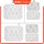 KIN Hình Không Đều Nhựa Đúc Khuôn Silicon Mặt Dây Chuyền Khuôn Thủ Công DIY Cho Đàn Guitar Chọn Nhạc Sĩ Đồ Dùng Trang Trí