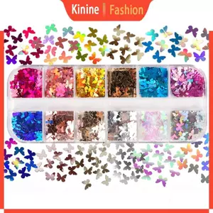 KIN Lấp Lánh Mảnh Cho Bướm Kim Sa Lấp Lánh Làm Móng Tay Paillettes Móng Tay Nghệ Thuật De