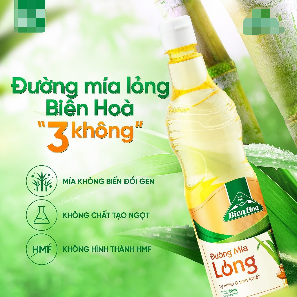 Đường Mía Lỏng Biên Hòa 400ml & 700ml Syrup Đường Mía Tự Nhiên Dễ Hòa Tan