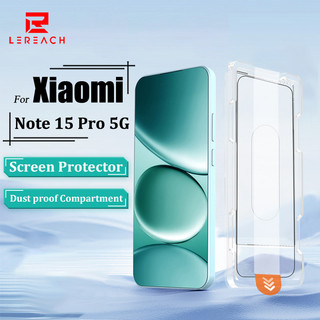 Lereach Dán Nhanh Kính Cường Lực Cho Xiaomi Redmi Note 15 Pro Note 14 Note 13 Pro Plus 1-2 Chiếc Độ Nét Cao Chống Cháy Nổ Chống Bẩn Cảm Ứng Mịn Mở Khóa Nhanh