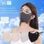 Springevenstar Mặt nạ lụa băng thoáng khí mới Mặt nạ chống bụi có thể giặt được Mặt nạ chống tia cực tím Tấm che mặt thể thao ngoài trời Springevenstar