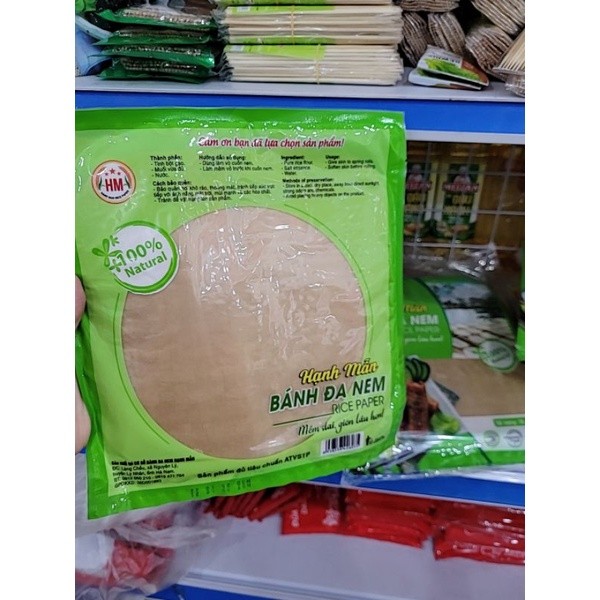 Combo BÁNH ĐA NEM HẠNH MẪN Chính hãng túi 20 chiếc - Vỏ Ram Làm Nem - Mềm dai dễ cuốn, Giòn Lâu Hơn
