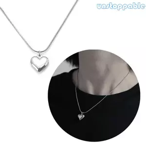 Unstop * Mặt dây chuyền Vòng cổ mặt dây chuyền tình yêu Vòng cổ bằng thép titan Chất liệu trang sức dự tiệc cho bé gái