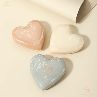 Mini Có Thể Gập Lại Đệm Không Khí Lược Họa Tiết Đá Cẩm Thạch Tình Yêu Làm Tóc Lược Rỗng Lông Tơ Massage Gương Lược Bé Gái Chuyên Dụng Di Động Gương Trang Điểm