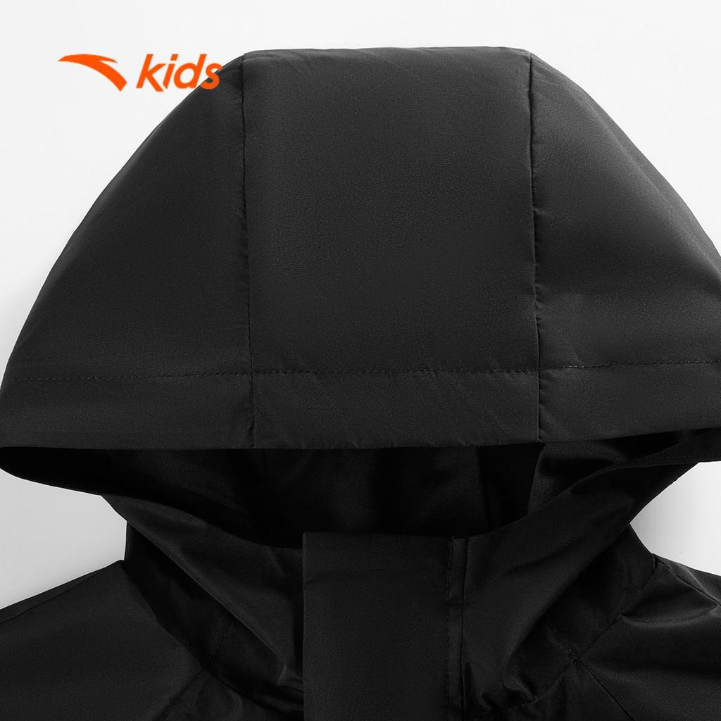 ANTA Kids Áo Khoác Dù Chống Gió Cho Bé Trai 352536616U. Windbreaker Thu Đông Ấm Nhẹ, Chống Nước, Có Mũ