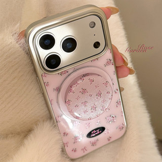 Hàn Quốc Hoa Hồng Từ Tính Có Giá Đỡ Cho Iphone 17 17pro 16 15 14 11 12 13 PRO MAX Vỏ Bảo Vệ MT2728