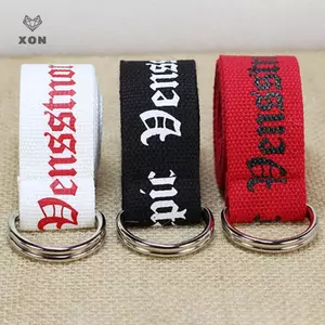 Thắt lưng thời trang trung tính cho nam nữ, chất liệu vải Nylon, buckle D ring