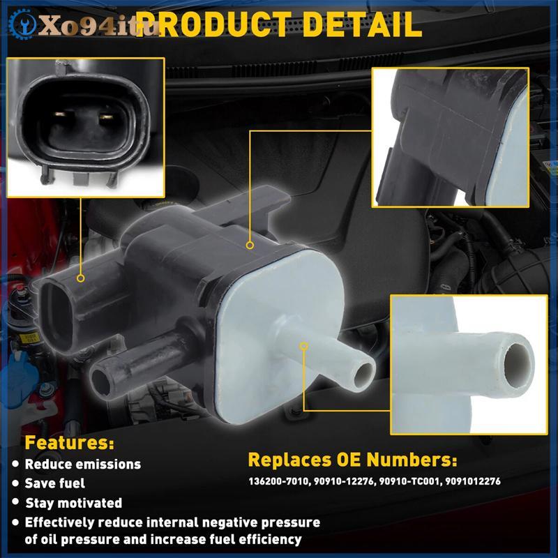 XOITU 90910-12276 Van chân không Vapor Thanh lọc Solenoid cho RAV4 Yaris ES350 3 Pontiac Scion IQ 9091912276 VN