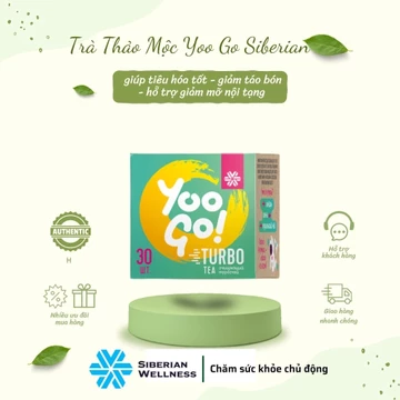 [COMBO 5 HỘP] TRÀ BODY YOOGO TURBO TEA – TRÀ BODY T SIBERIAN HEALTH, HỖ TRỢ THẢI ĐỘC, GIẢM CÂN, CẢI THIỆN HỆ TIÊU HÓA