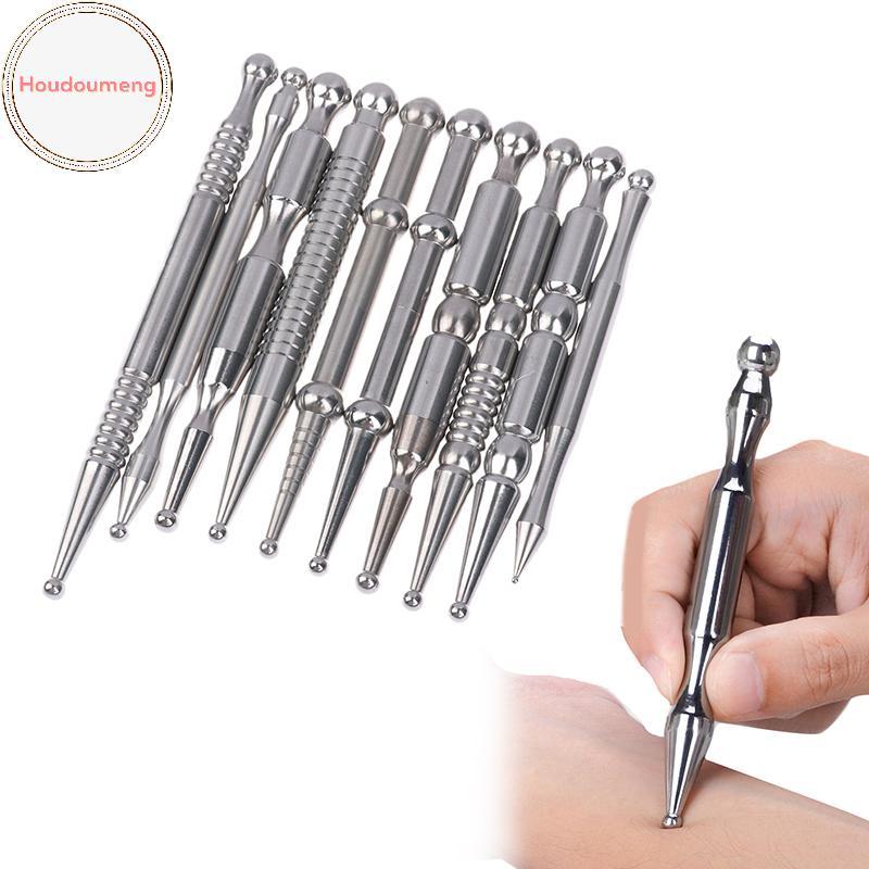 Houdou 1 Cái Bút Châm Cứu, Dụng Cụ Phản Quang Mặt Thép Không Gỉ, Dụng Cụ Mát Xa Điểm Kích Hoạt, Dụng Cụ Massage Khăn Giấy Sâu VN