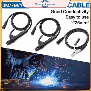 Cáp hàn điện 5 / 7 / 10 M + Cáp nối đất Bộ 2 / 3 Mbo có giá đỡ điện cực và đầu nối Bộ cáp hàn đa năng.