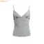 Áo hai dây ren OUSXA, Áo cổ chữ V co giãn không tay, Áo hai dây đeo vai thêu hoa thời trang Slim Fit cho bé gái thời trang