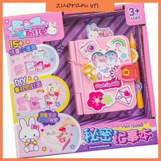 ZUO Creative Craft Notebook Trẻ em Chủ đề hoạt hình Nhật ký bí mật Đồ chơi chuyển động