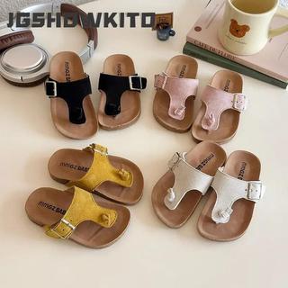 JGSHOWKITO Trẻ Em Dép Lật Thường Ngày Cho Bé Gái Bé Trai Mùa Hè Trẻ Em Đi Biển Dép Thời Trang Mới Mềm Mại Chống Trơn Trượt Mềm Cổ Điển Nóng