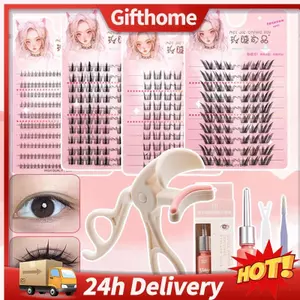 🚚【giao Hàng 24h】Lông mi hướng dương Cat Paw Công suất lớn tự nhiên 10 hàng Lông mi thời trang Trang điểm bé gái