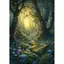 Fairy Magic Mysterious Forest Poster Không Khung Tranh Canvas Phòng Khách Treo Tường Nghệ Thuật Trang Trí