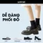 Tất vớ LADICARE sợi tự nhiên Unisex thời trang nam nữ trắng đen dày dặn, thoáng khí