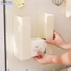 Hộp giấy hút từ tính DAYBREAK, Hộp đựng khăn giấy từ tính không khoan đa kích thước, Thiết thực tiện lợi và thiết thực Giá đỡ khăn giấy nhiều màu tại nhà
